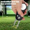 Unealtă Metalică pentru Repararea Marcajelor de Golf (Divot), Furculiță Pliabilă Verde cu Marcator Magnetic pentru Mingi, Unealtă Divot din Oțel Inoxidabil, Accesorii de Golf pentru Bărbați Femei