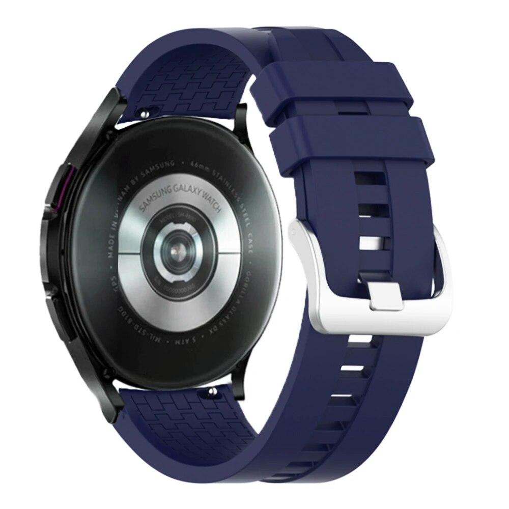 20 mm 22 mm klokkerem for Samsung Galaxy watch 5/pro/4/classic/Active 2 Silicone Sport armbånd huawei watch gt 3-pro-2-2e strap