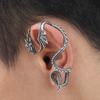 Jewelry Men'S Ear Clips Without Ear Piercings Stainless Steel Flying Fire Dragon Left Ear Earrings Retro, Quanxi Water Ed786