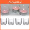 Elegant Transparent Glass Candle Holder Romantic Aromatherapy Cup For Home Dcor
