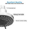 ABS, 4-INCH, 3-Function Overhead Shower, Chrome Finish (With Arm)