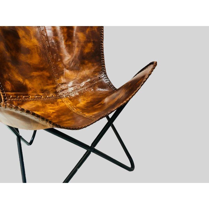 

Butterfly Chair, Leather Butterfly Chair, Leather Outdoor Chair, Leather Chair, Living Room Chair, Foldable Arm Chair, Relaxing Chair, Chair