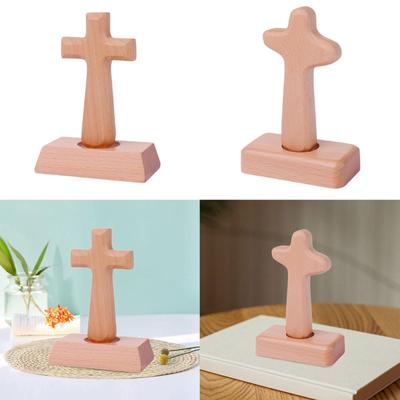 Religious Cross Decor, Religious Favor Tabletop Cross for Catholic Church Prayer Christmas Table Decoration