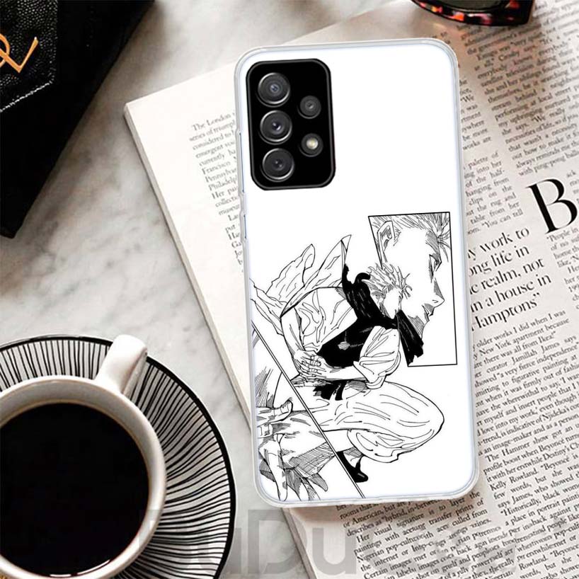 Black White Kaisen J-Jujutsu Cover For Samsung Galaxy A52 A42 A32 A22 A12 A50 A51 Phone Case A70 A71 A40 A41 A30S A31 A20E A21S