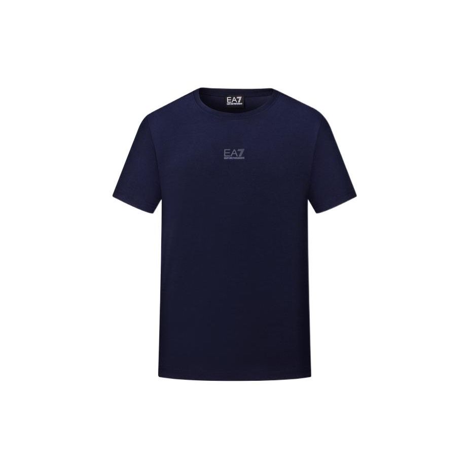 Emporio Armani Ss22 Ea7 Logo Print Cotton Short Sleeve T-Shirt Men tops Navy 3LPT27-PJ7CZ-1554 S
