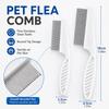 Pet Flea Comb Stainless Steel Dense Teeth Design Dog Cat Hair Remover Brush Portable Dematting Grooming Cleaning Supplies