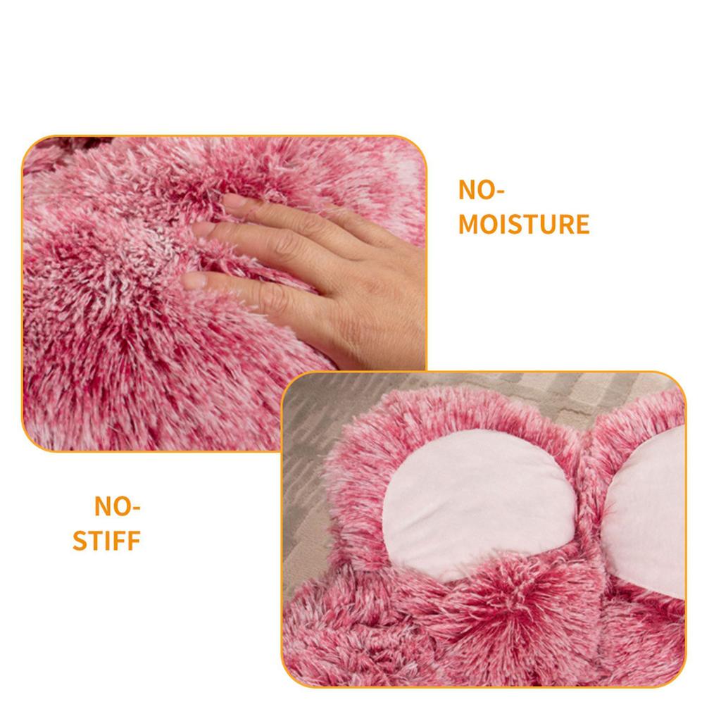 Bear Paw Shape Cat Bed Antislip Dog Furry Plush Bed Small Kitten Soft Sofa Bed Cushion Bedding for Puppy Pet Supplies