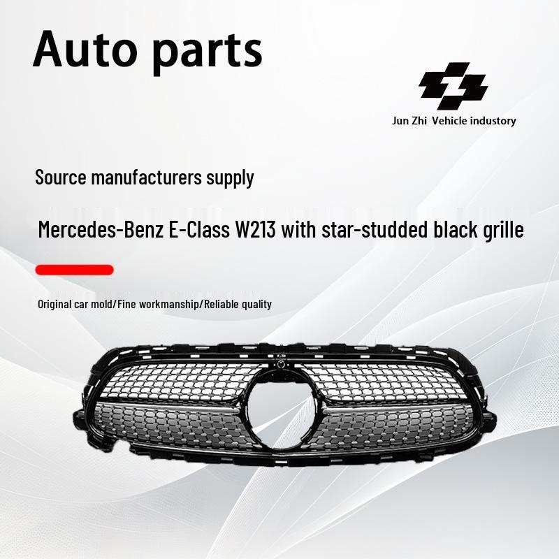 Compatible Black Front Grille for 2021-2023 Mercedes-Benz E-Class W213