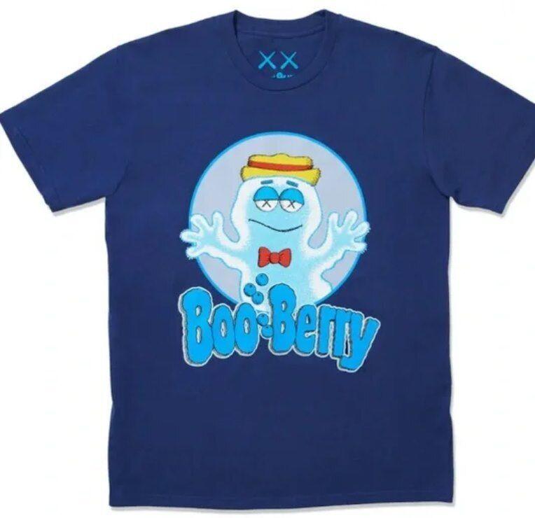 Kaws X monsters Boo Berry modré tričko nové Unisex tričko