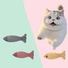 New Cross-border Pet Cat Toy Striped Linen Wave Fish For Self-entertainment