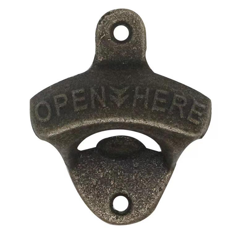 Retro Cast Iron Wall-Mounted Bottle Opener