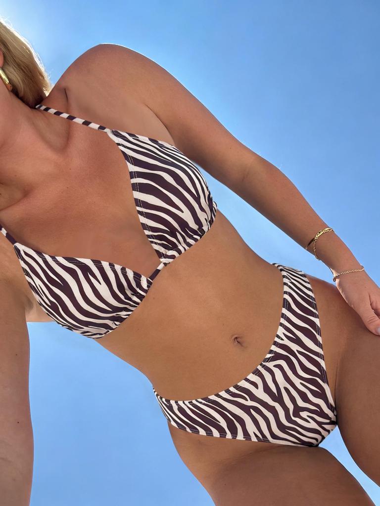 """2025 Sexy Bikini Tweedelig Zwempak met Luipaardprint en Veters voor Dames"""