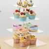 3/4/5 Tier Acrylic Wedding Cake Stand - Crystal Cupcake Display Shelf with LED Light - Perfect Party Decor Serving Platter