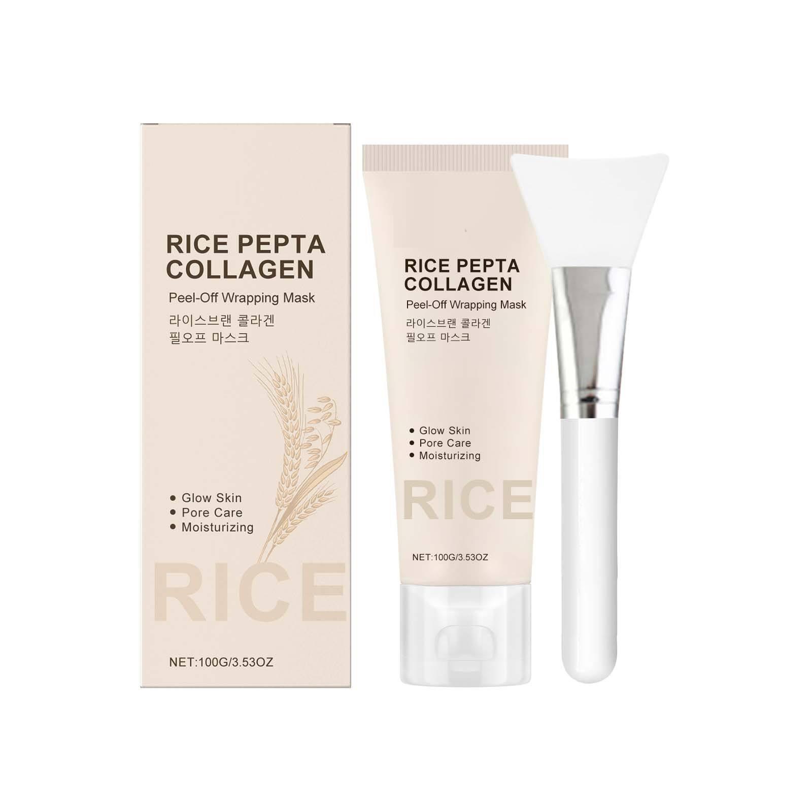 

Rice Collagen Mask, Collagen Mask, Deeply Hydrating, Enhancing Skin Firmness, Reducing Dullness One Size белый