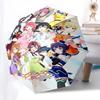 1pc Outdoor Umbrella with LoveLive! Characters - Automatic Opening/Closing, Portable 3-Fold Design, 8-Bone Iron Frame - Perfect Gift for Fans, Tr