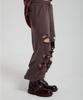 KODEOBEULTEIJI Pantalon de survêtement large usé - Marron