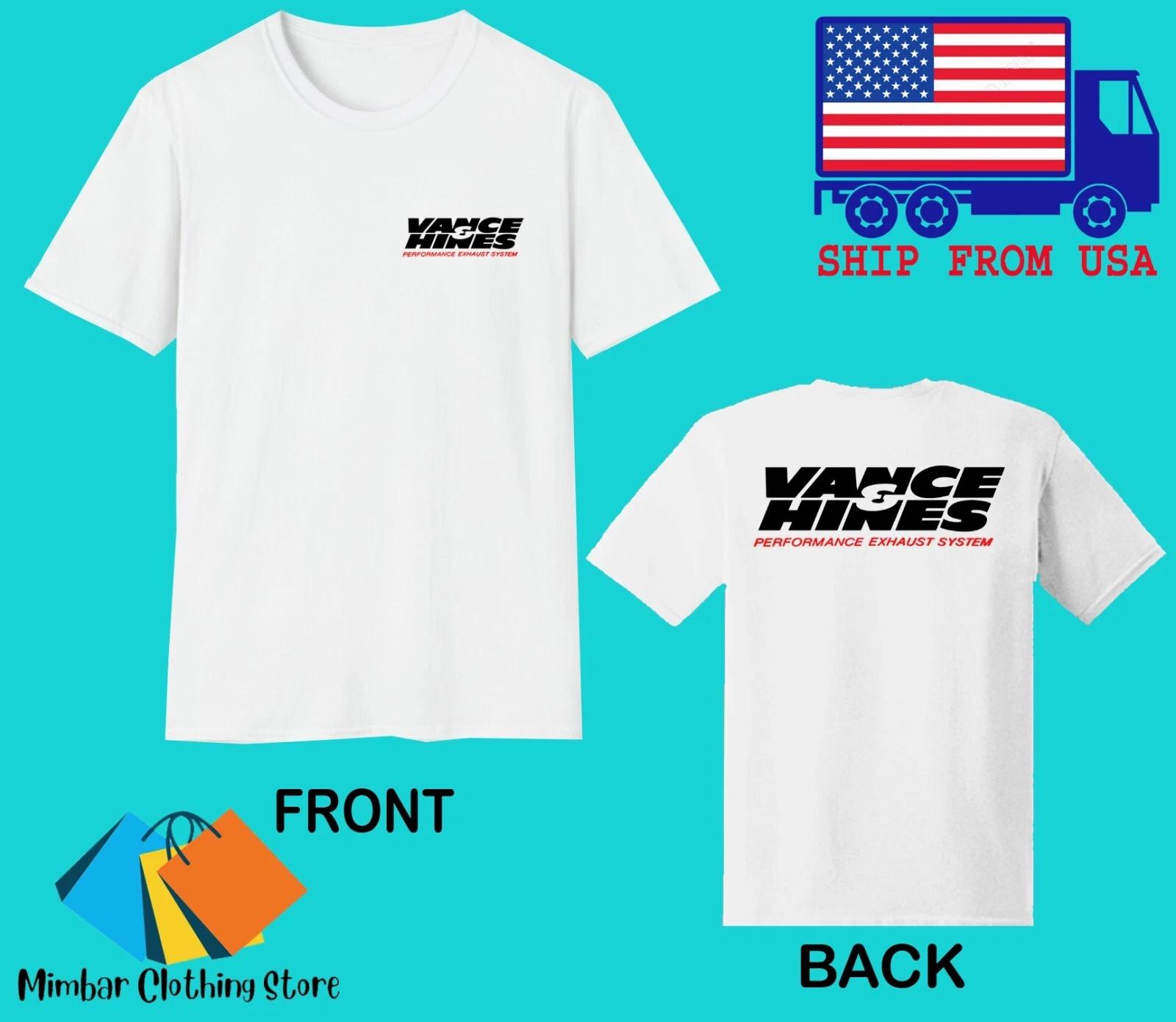 Vance & Hines Men s White Size S-5XL S