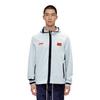 Li Ning Sports Basketball Series Letter Print Zipper Hoodie Jacket Men jackets White AWDSG71-1