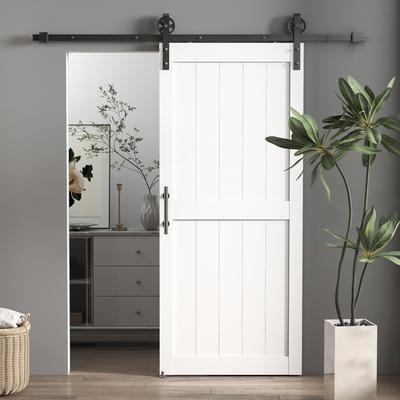 Industrial-Style Sliding Door. 81.3x213.4cm. Wood