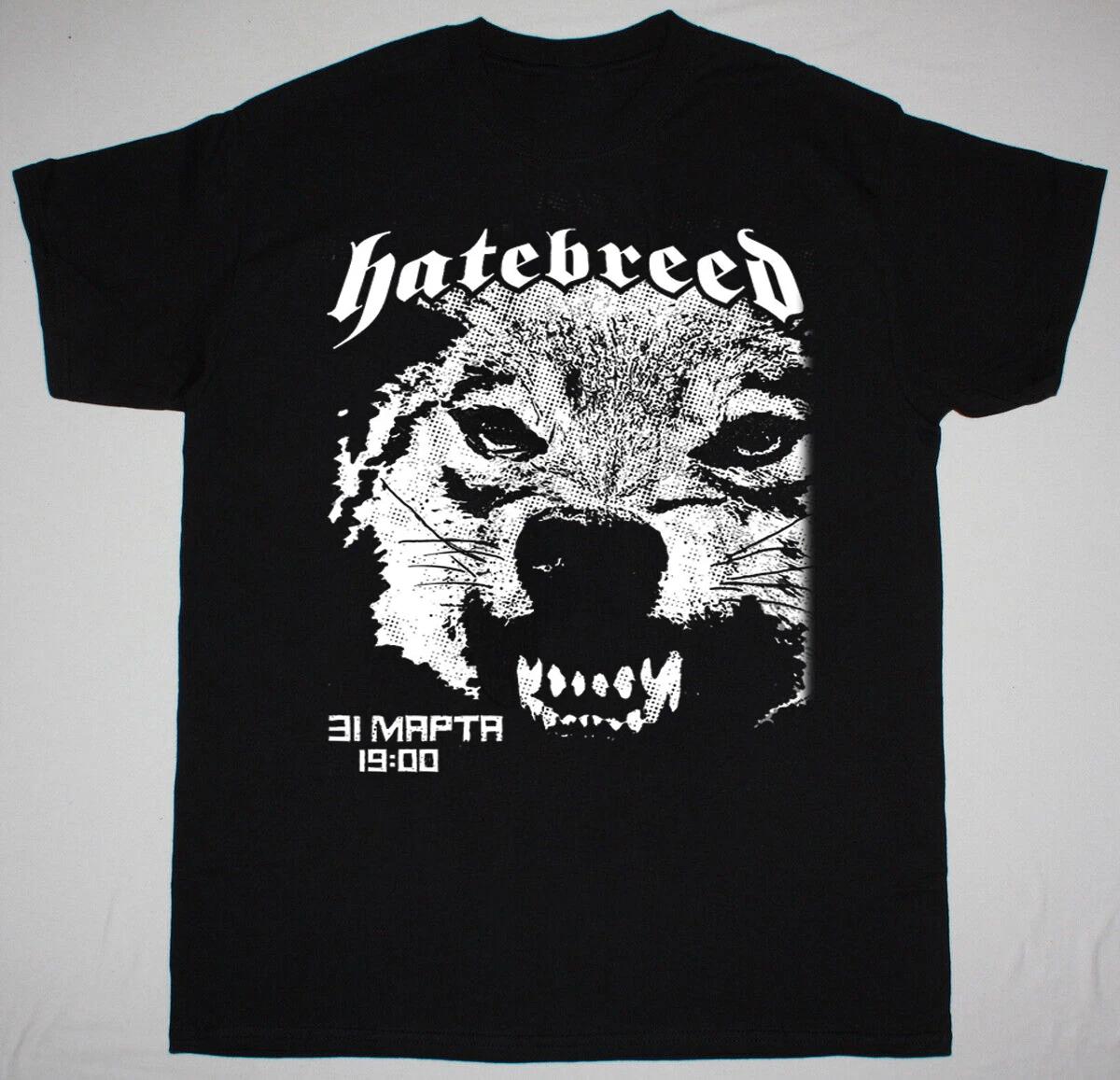 NEW Hatebreed Band Short Sleeve Gift For Fan Black All Harajuku Streetwear S