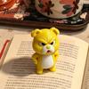 Fun Novelty Desk Items Little Yellow Dog Ornament, 3D Printed Durable PLA Cute Cartoon Figurine Figurine, Funny Arrogant Statue for Home Office Shelf