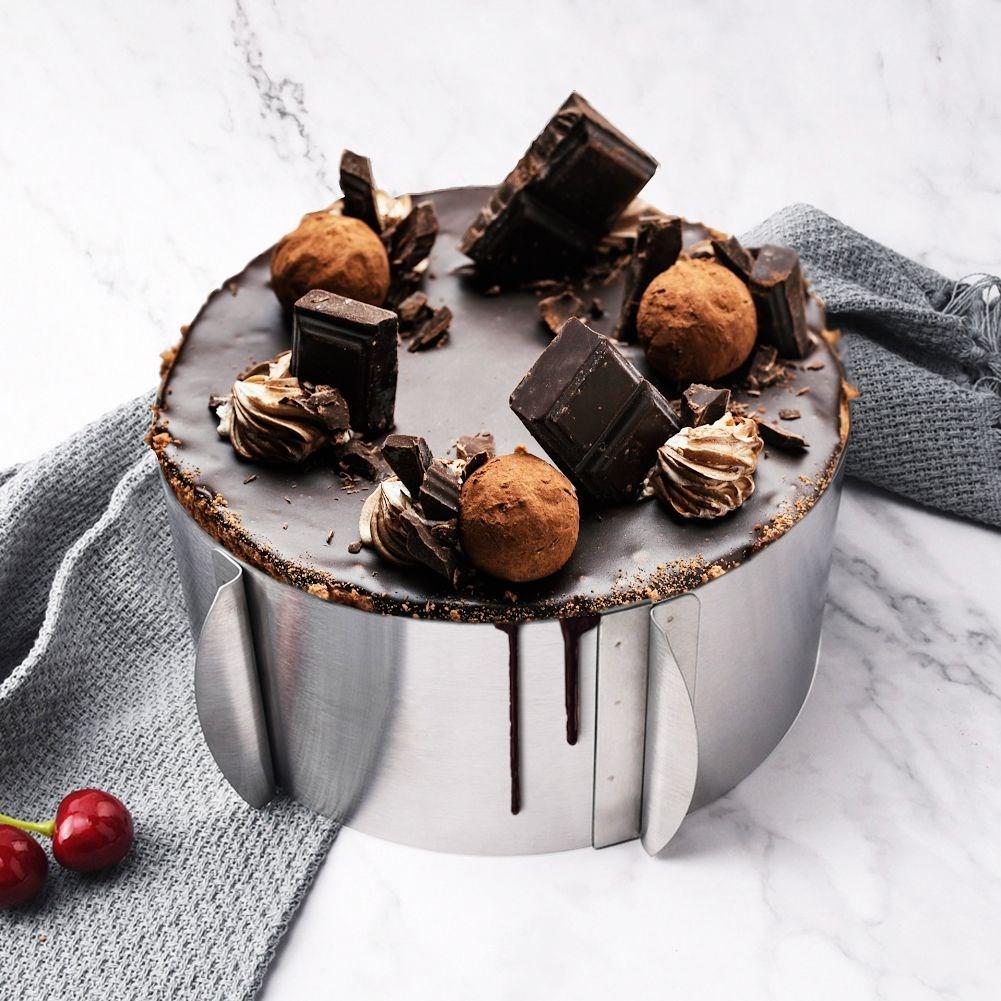 Forma do pieczenia tortu obręcz okrągła regulowana stalowa 16-30cm ORION 151780