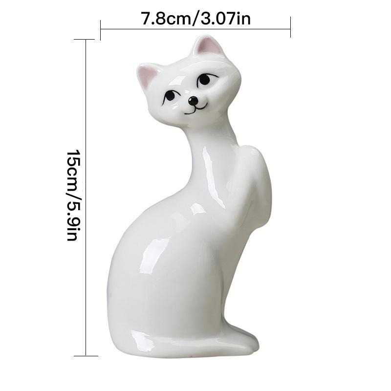 Χαριτωμένο Βάζο Γάτας Επιτραπέζια Διακοσμητικά Κεραμικό Υδροπονικό Βάζο Γλάστρα Μπουκάλι Αρωματοθεραπείας Διακόσμηση Σπιτιού Διακόσμηση Κήπου