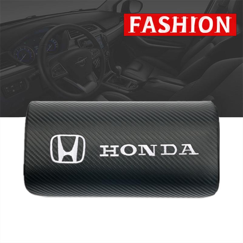 

1pcs both side pu leather single headrest car neck pillowsfor Mugen Power Honda Civic Accord CRV Hrv Jazz City auto accessories чёрный