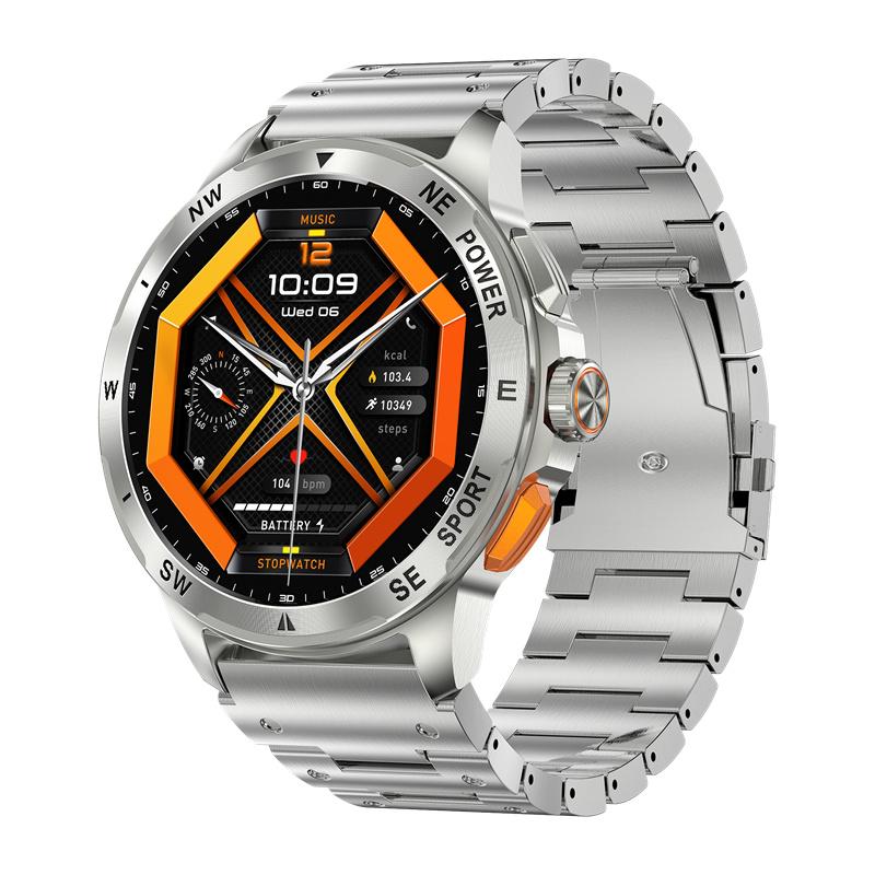 AK77 Smart Watch Men AMOLED Screen Bluetooth Call Music Voice Assistant  Health Monitoring Outdoor Sports Fitness Smartwatch