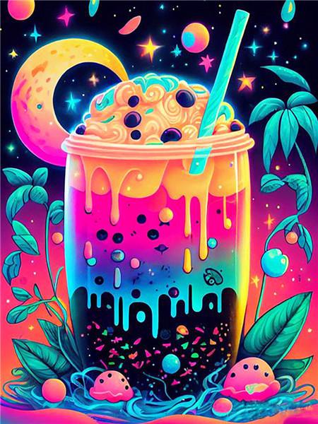 2023 Ice Cream Cup 5D Diamond Painting New Collection Mosaic Landscape Cross Stitch Embroidery Kit Cartoon Rhinestone Decor