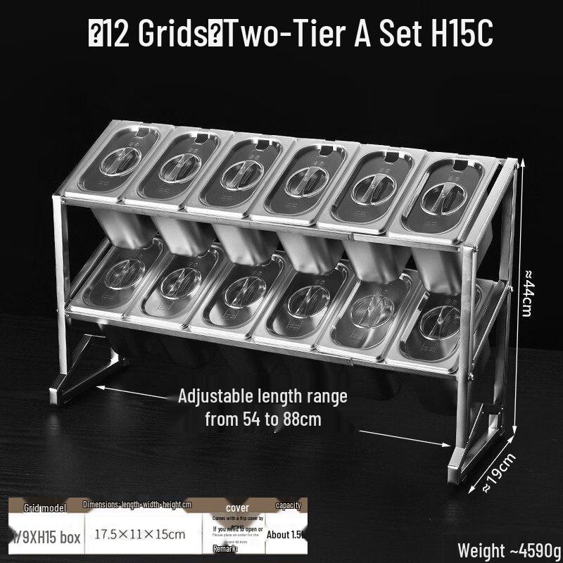Zhebu Stainless Steel Multi-Compartment Food Storage Box