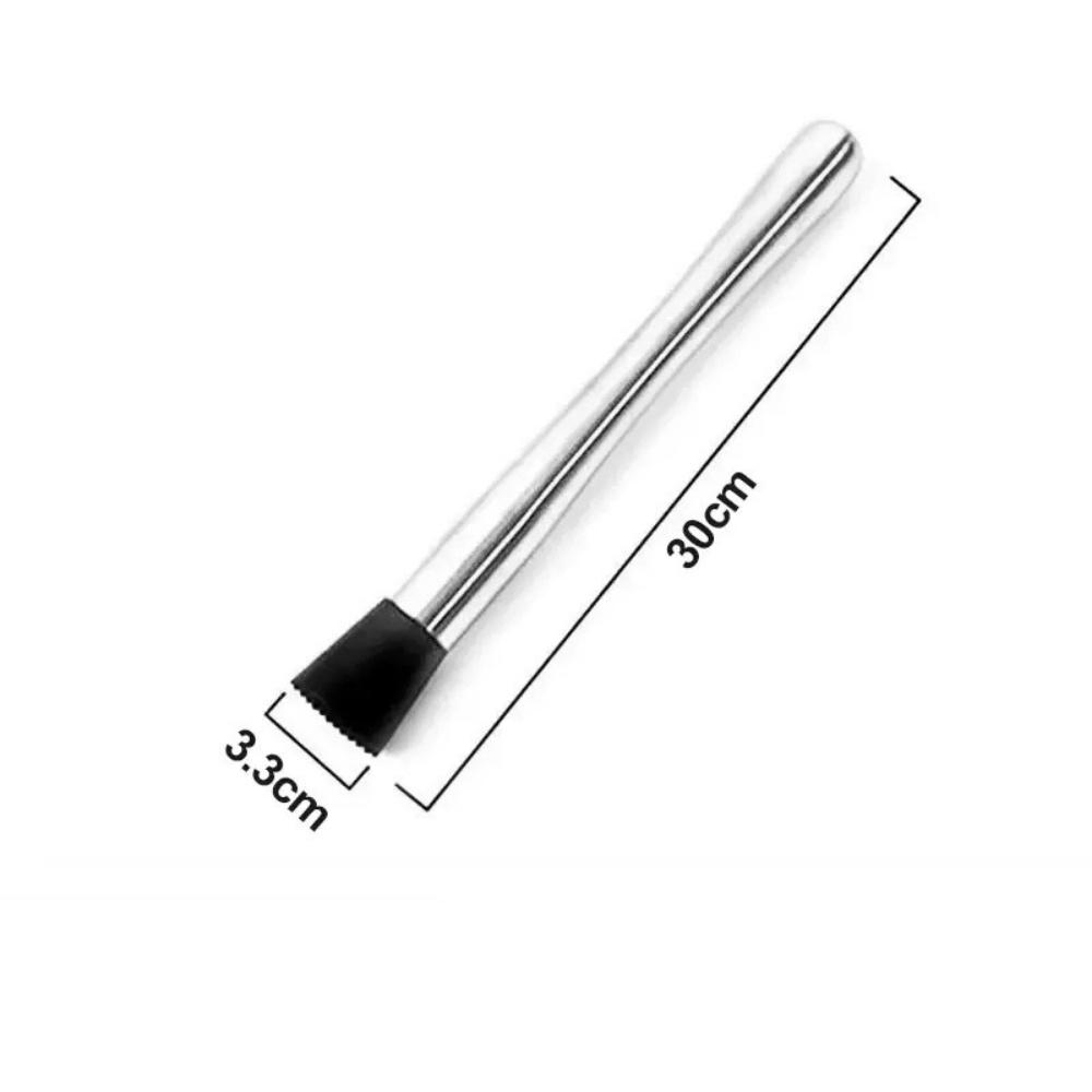 1Pc Cocktail Muddler Mixing Stick , Stainless Steel Cocktail Muddler Home Bar Bartender Fruit Muddler Crushed Ice Tool Barware