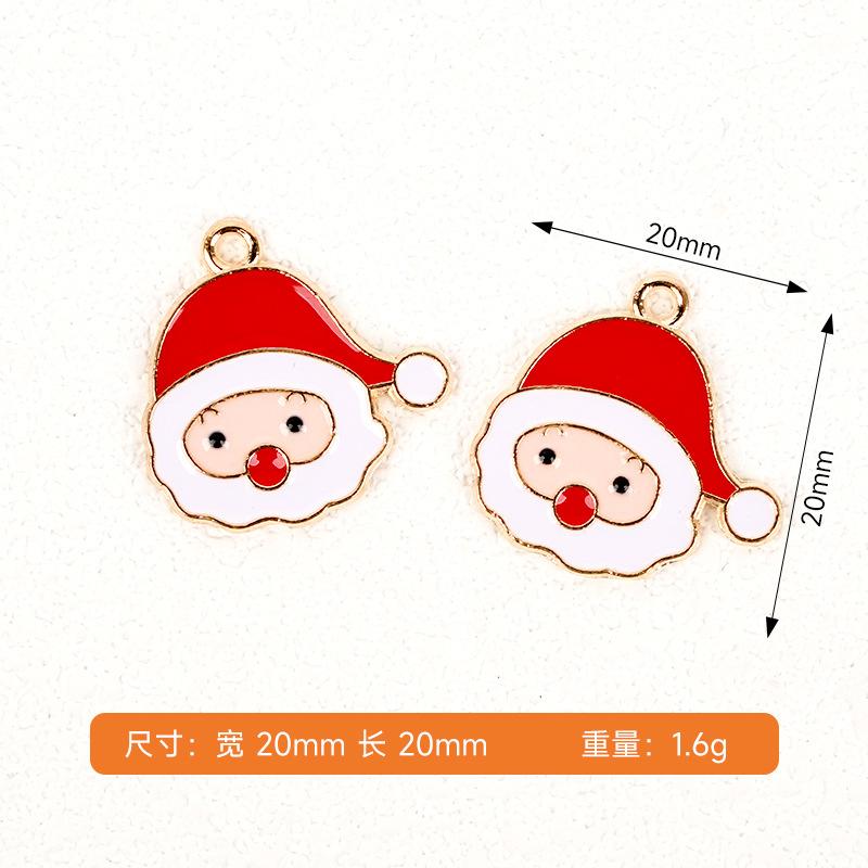 DIY jewelry accessories Christmas alloy accessories Alloy elk decoration American pendant Creative oil drop pendant