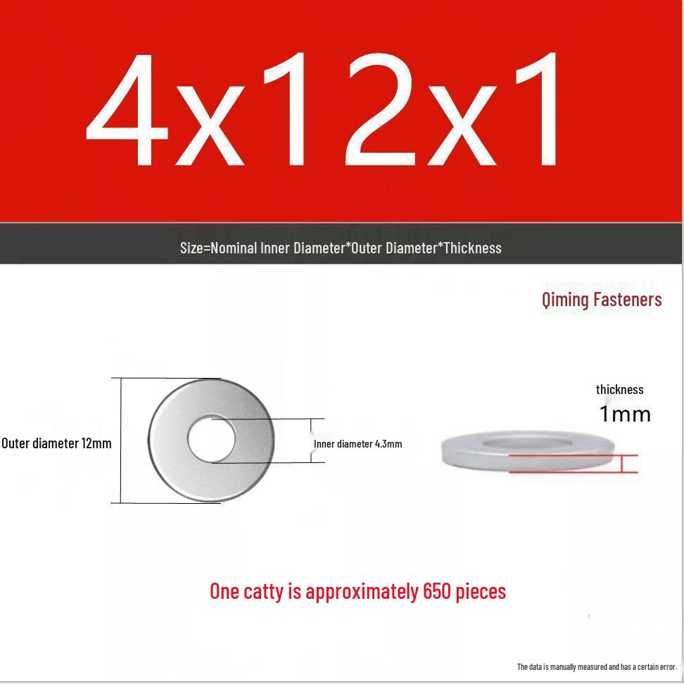 4.8 Grade Galvanized Iron Flat Washer, M3-M40 Oversized Metal Hole Gasket.