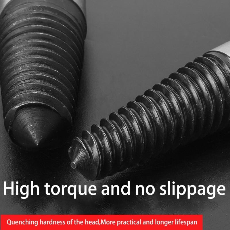 Plumbing Repair Kit With Carbon Steel Screw Removers Manual Plumbing Tool Set For Stripped Thread Extraction