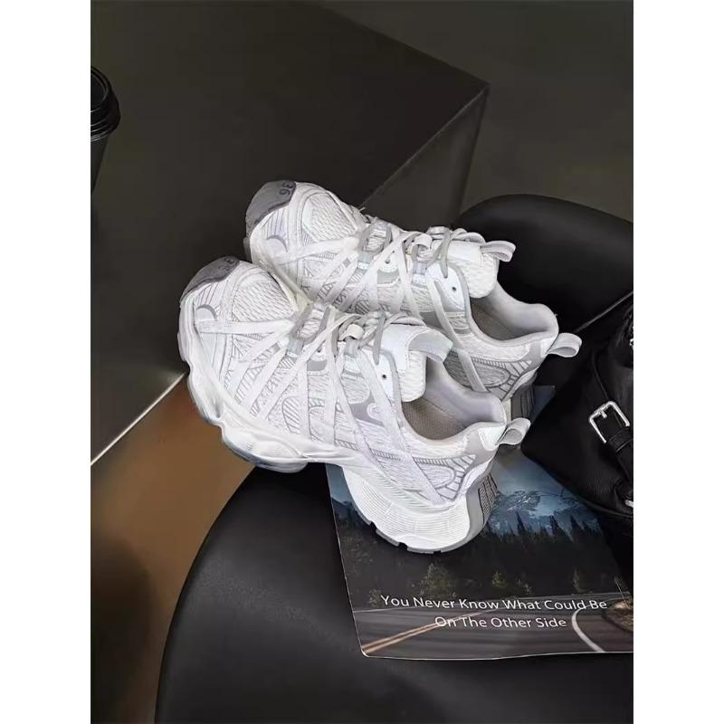 

Цвет пушки ретро полированные кроссовки для папы женские весенние толстая подошва увеличивающие рост повседневные спортивные сетчатые туфли сетчатая вставка дышащие 40