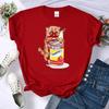 Canned Cat Creative 3D Print Female Tee Shirts Breathable Casual T-Shirt Soft Summer Short Sleeve Loose Streetwear For Women
