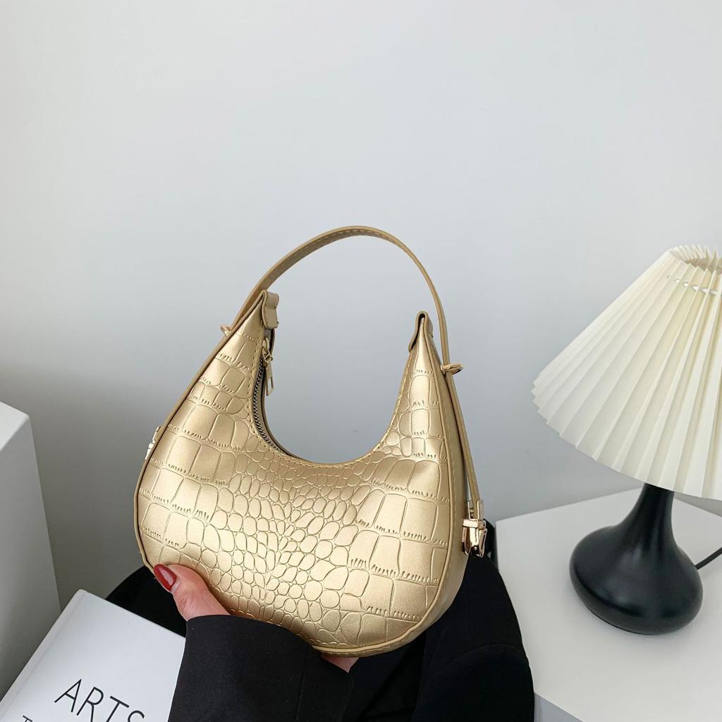 Solid Color Bag For Women New Spring Trend Handbag Fashion Shoulder Bag Fashion Underarm Bag Simple Crossbody Bag CLE