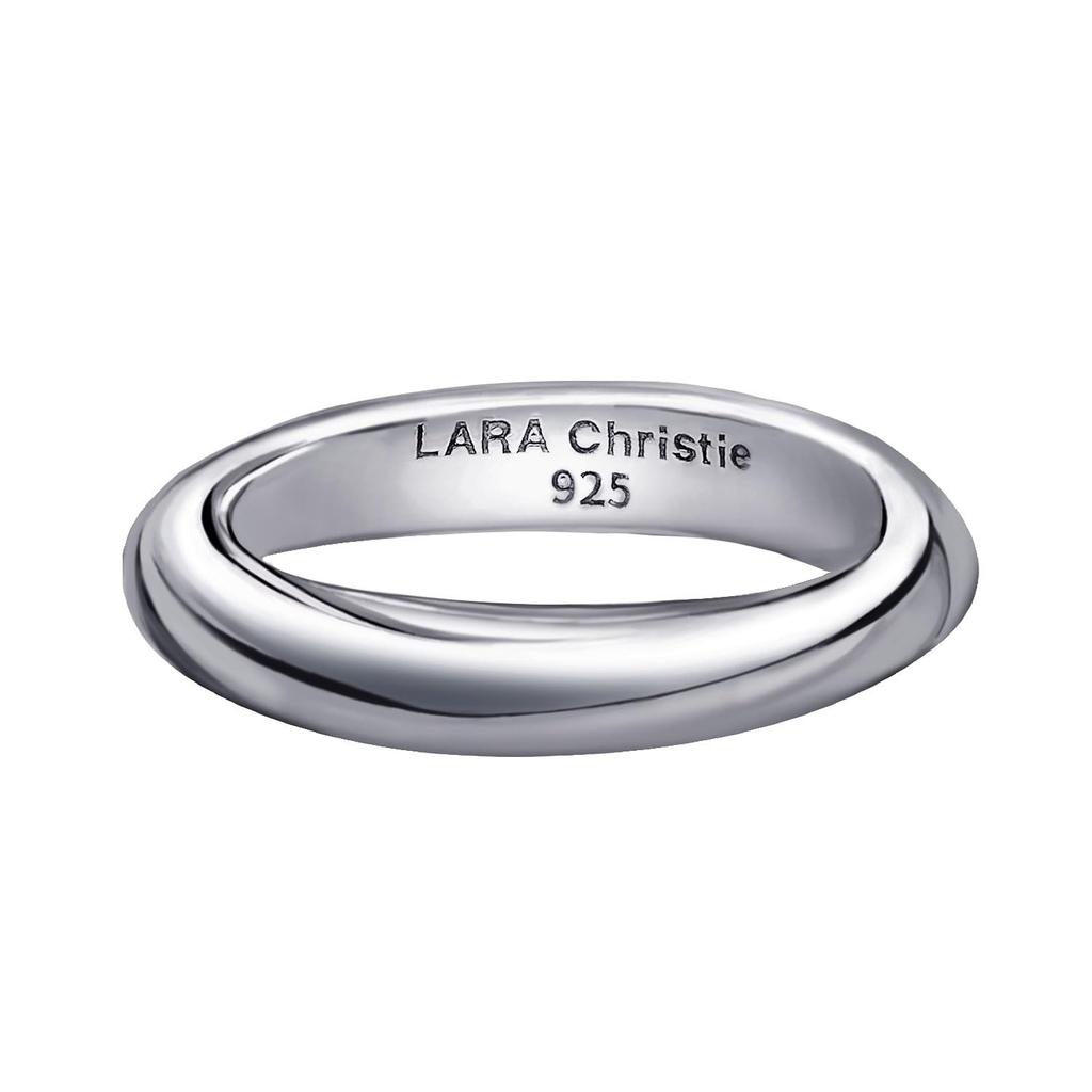 Lala Christie Silver Ripple Ring Size 15 Men's [BLACK LABEL]