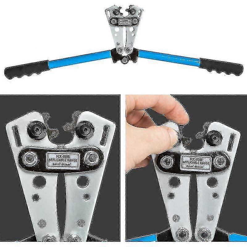 Blue Steel Lug Crimping Pliers - 6 to 50 mm