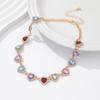 Ingemark Luxury Love Heart Rhinestone Chain Necklace for Women 2025 New Wed Bridal Elegant Choker Aesthetic Neck Jewelry Gift