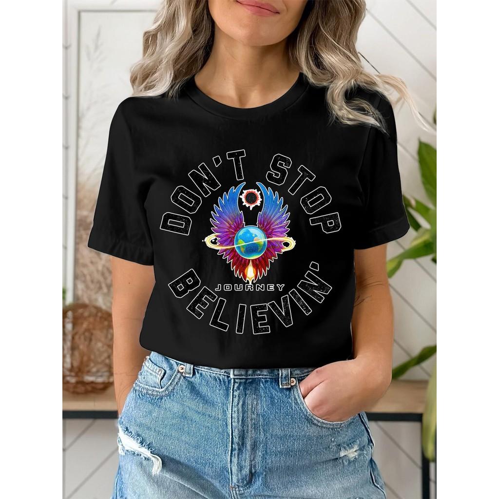 

Journey Band Don t Stop Believin Top - Escape Album Inspired Female Style S чорний