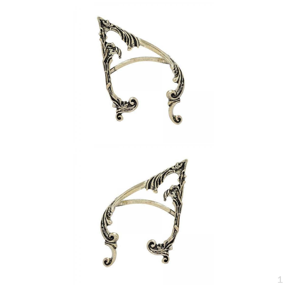 

2 шт. Кафф на ухо, клипса, серьга, готика, полый, Хэллоуин, свадьба