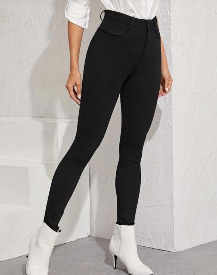 2021 Spring & Autumn Women's High Waist Stretch Jeans - European/American Style