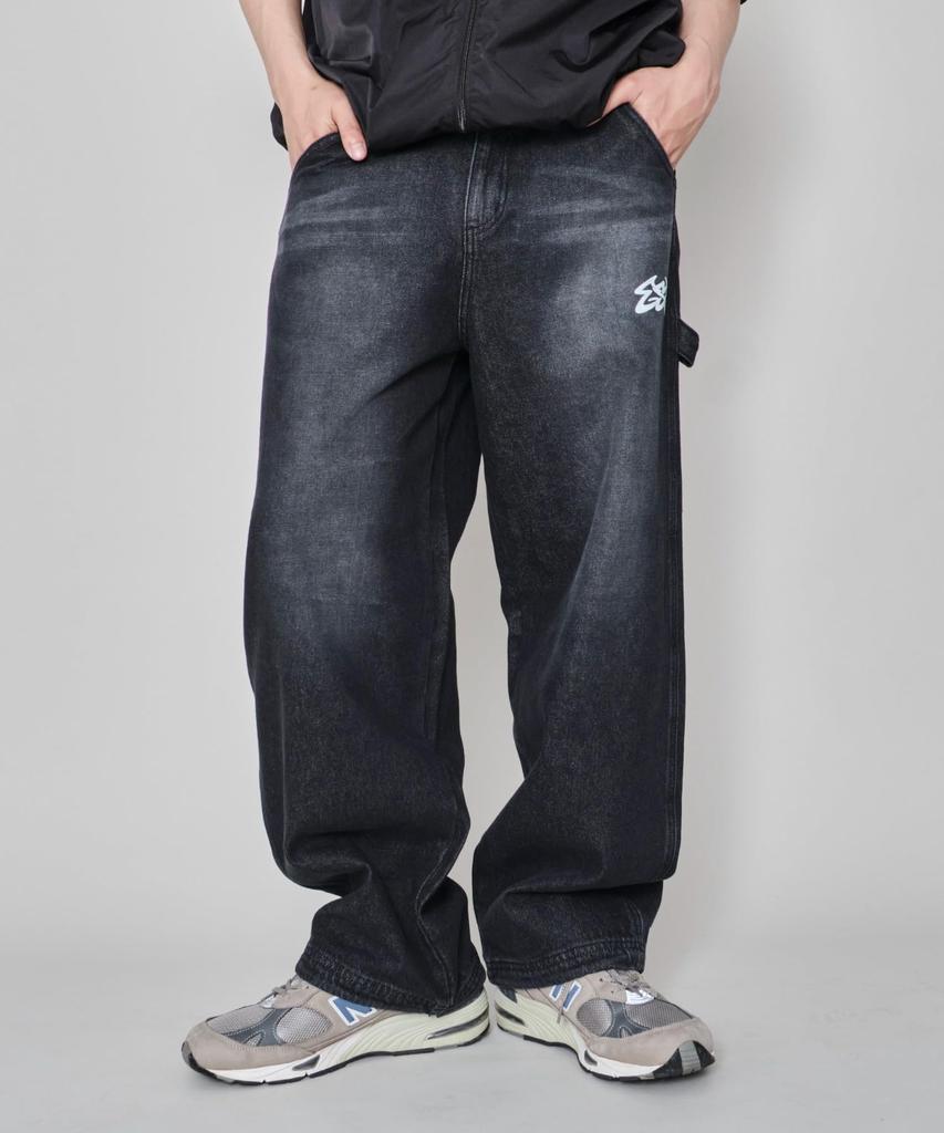 WEGO Easy Painter Graphic Denim Size Pattern 4 Pants, Men's, M,