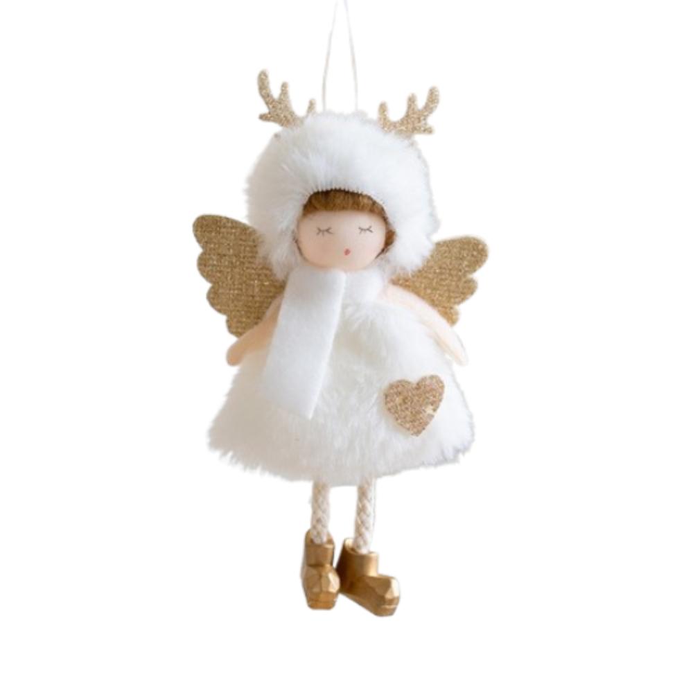 Cute Christmas Top Hat Antlers Girl Pendant Xmas Tree Hanging Decorations Home Christmas Decor