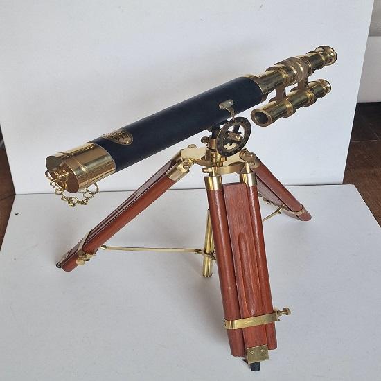 Dollond London Brass Telescope, Adjustable Marine Decor