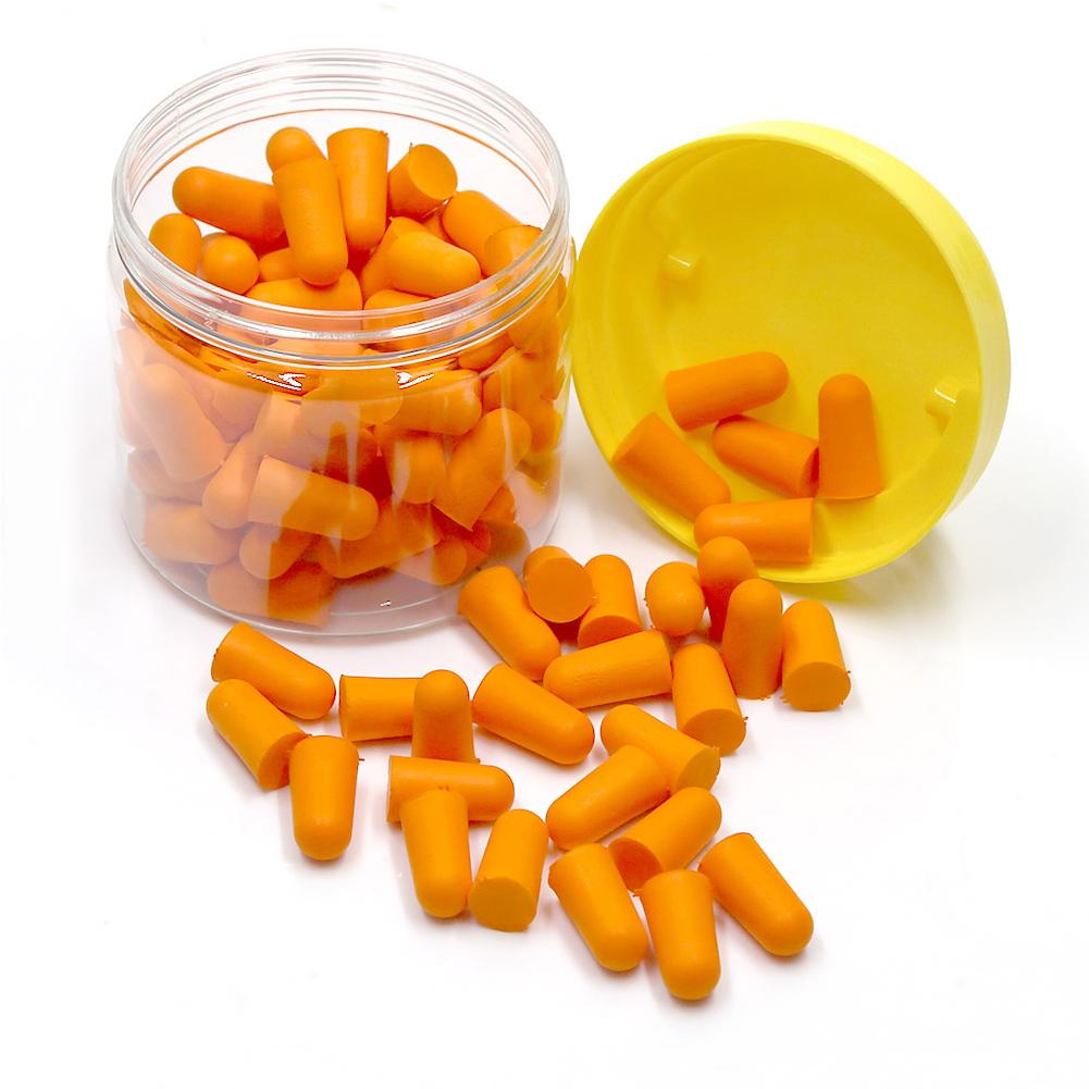 

50 пар мягких пенопластовых берушей для снижения шума, защитные беруши для сна и учебы оранжевый