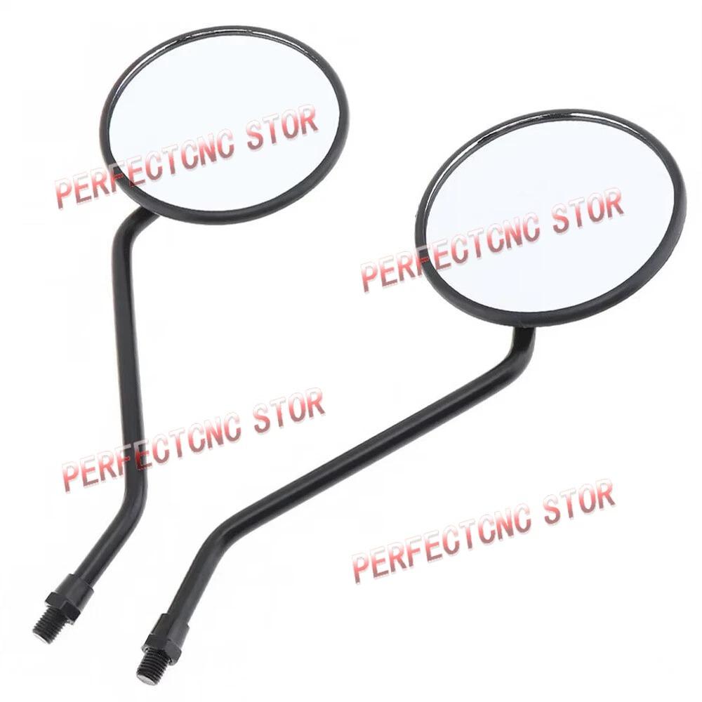 Motorcycle Rearview Mirrors Black M10 Mirrors Set for Honda NX 650 Dominator / XL 600 R / Transalp / MTX 50 Rear View Mirror