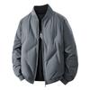Premium White Duck Down Baseball Collar Winter Jacket